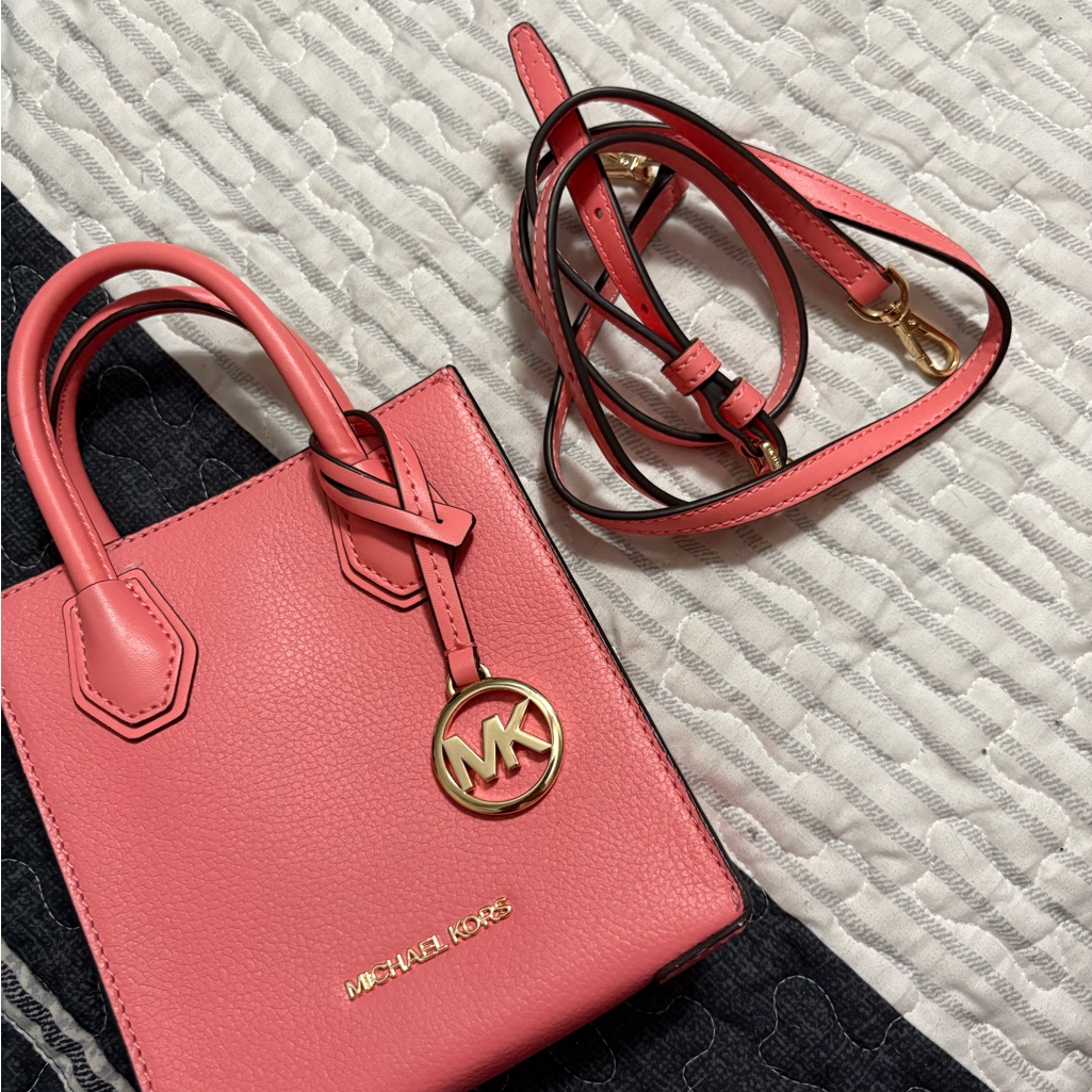 Michael Kors Pink Mini Bag With Gold Hardware